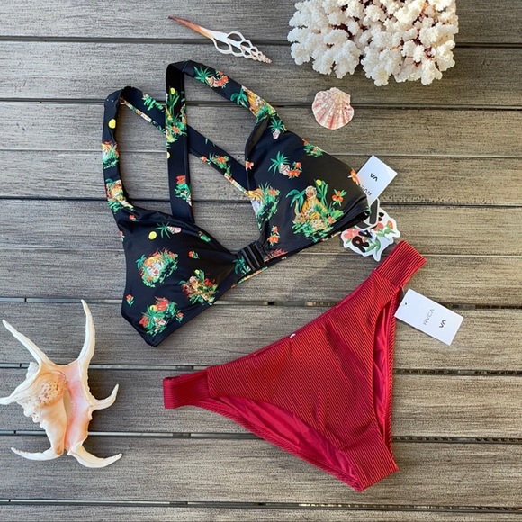 🌴🔆RVCA- WILD THING FADE OUT BIKINI SET🔆🌴 - Picture 2 of 14